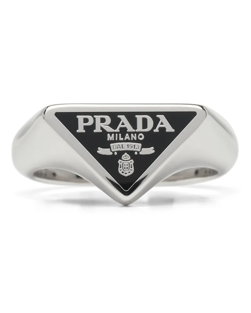 Prada Symbole Ring, Herren, Schwarz, Größe Schwarz
