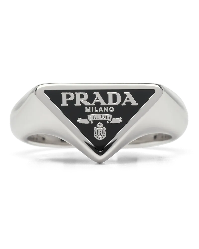 Prada Symbole Ring Schwarz