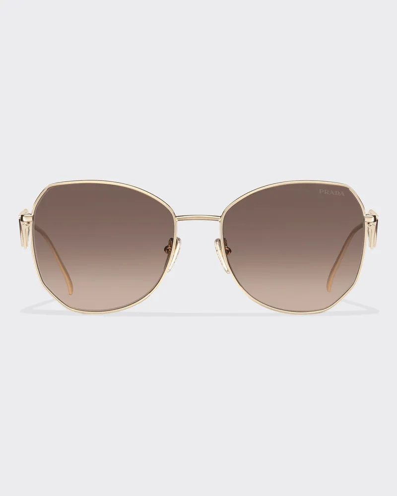 Prada Sonnenbrille mit Triangolo-Logo Gläser