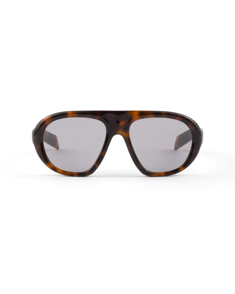 Prada Eyewear Collection Sonnenbrille, Damen, Graue Linsen Graue