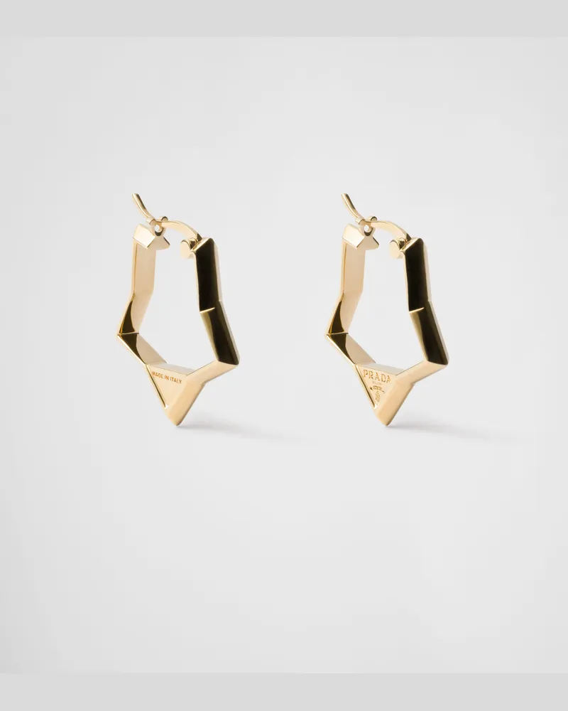 Prada Ohrringe aus Metall Gold