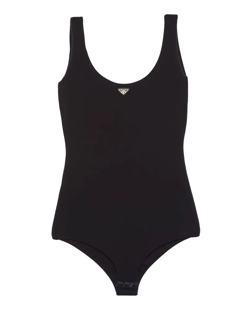 Prada Body Aus Stretch-jersey, Damen, Schwarz, Größe Schwarz
