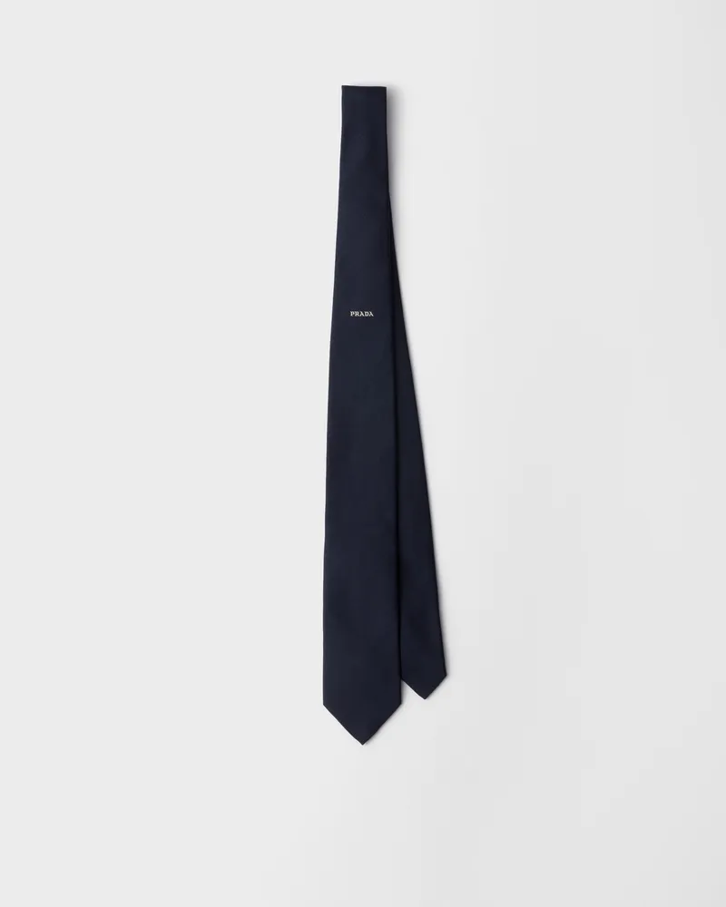 Prada Krawatte aus Seide Blau