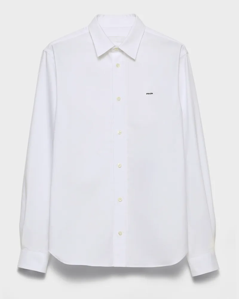 Prada Hemd aus Baumwolle Weiss