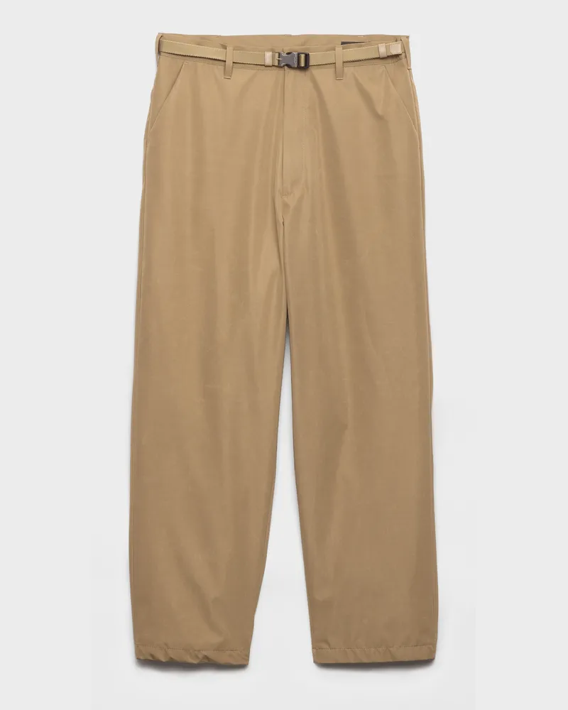 Prada Hose aus Funktionsgewebe Khaki