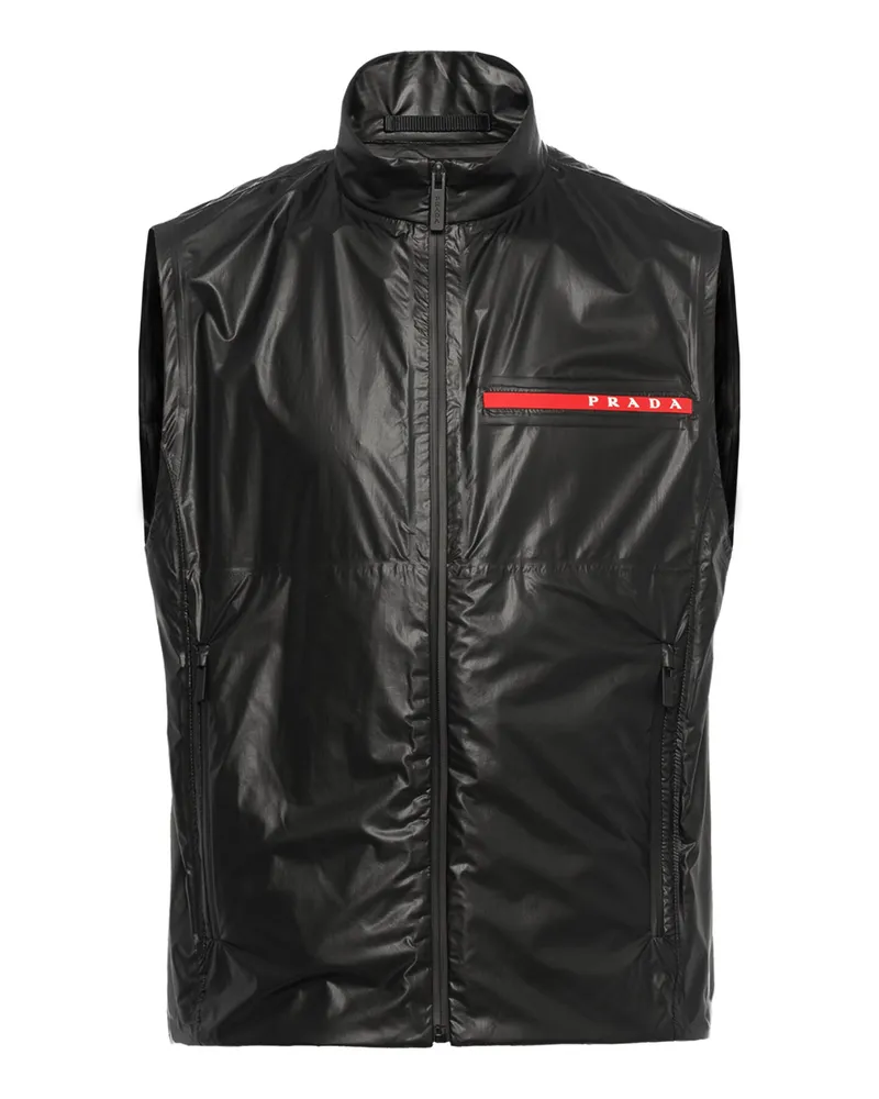 Prada Weste Aus Light Re-nylon, Herren, Schwarz, Größe Schwarz