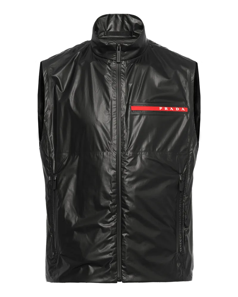 Prada Weste aus Light Re-Nylon Schwarz