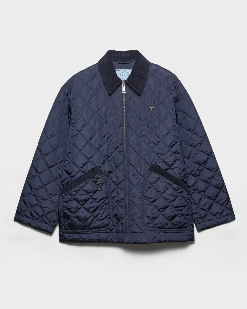 Prada Blousonjacke aus Re-Nylon Königsblau