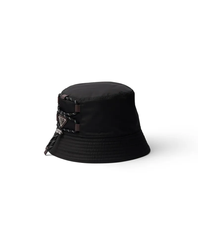 Prada Speedrock Fischerhut Aus Re-nylon, Herren, Schwarz, Größe Schwarz