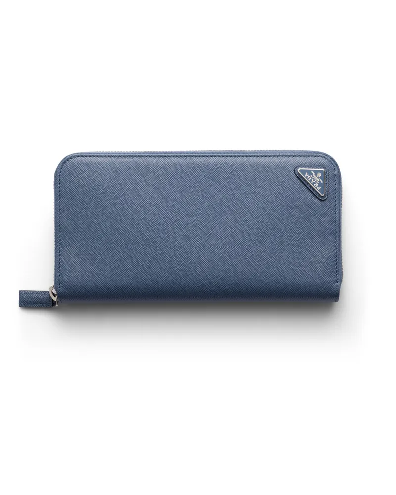 Prada Geldbörse Aus Saffiano, Herren, Aviation/blau Aviation