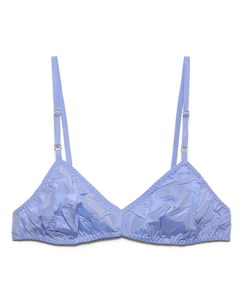 Prada Taffeta-bh-top, Damen, Lavendelblau, Größe 4 Lavendelblau
