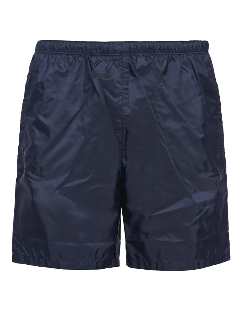 Prada Badehose Aus Re-nylon, Herren, Blau, Größe Blau
