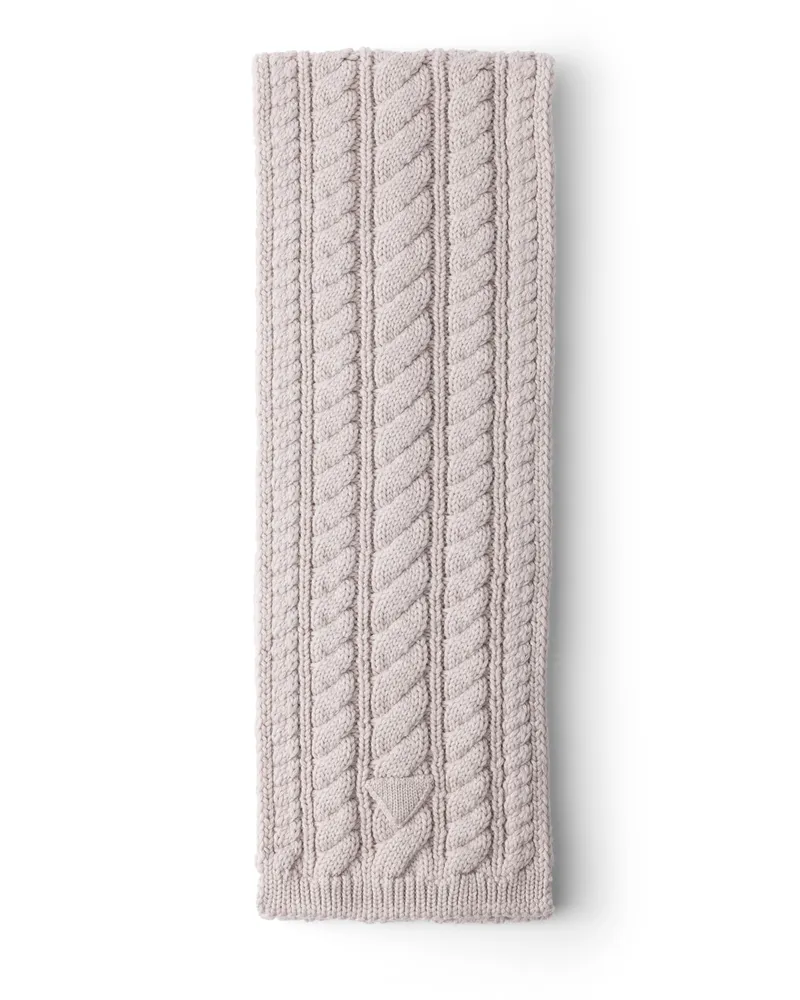 Prada Schal Aus Wolle, Damen, Wüstenbeige Wüstenbeige