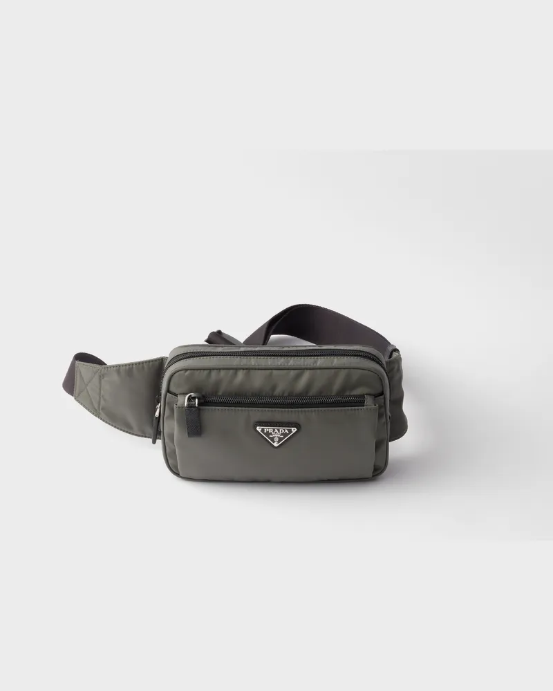 Prada Gürteltasche aus Re-Nylon und Saffiano-Leder Waldgrün