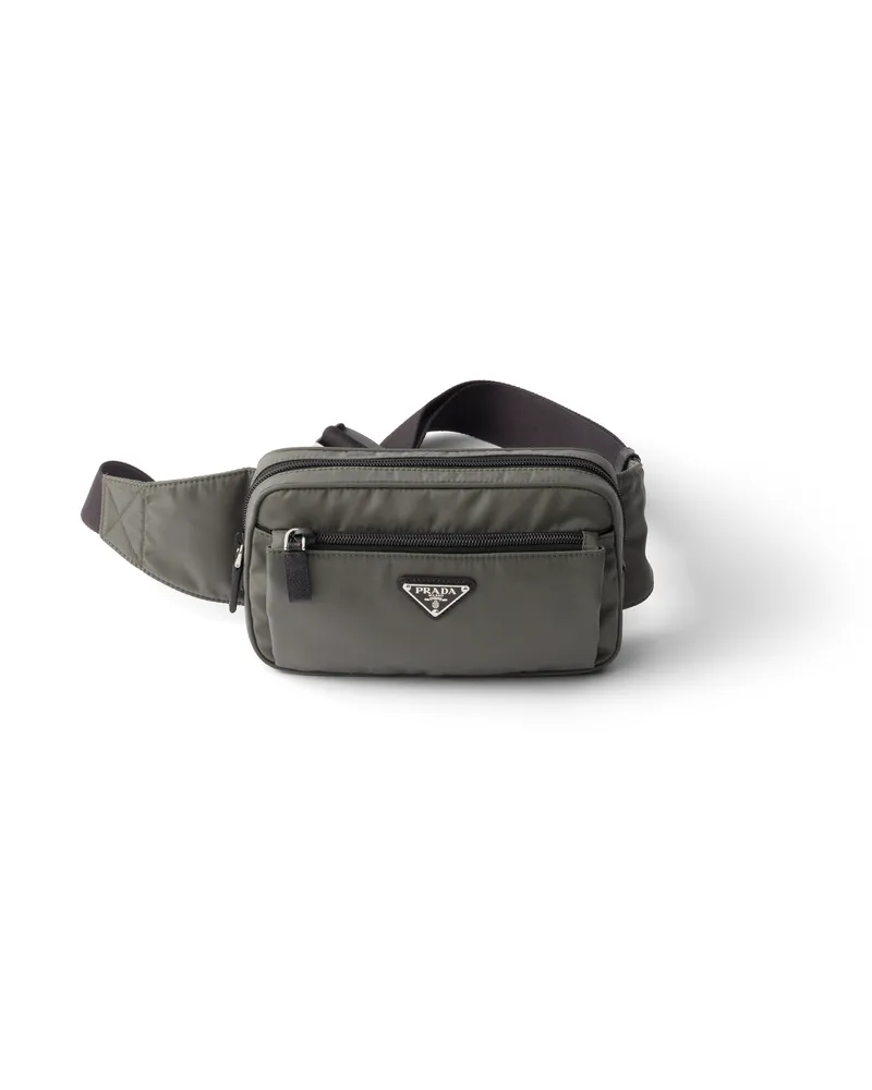 Prada Gürteltasche Aus Re-nylon Und Saffiano-leder, Herren, Waldgrün Waldgrün