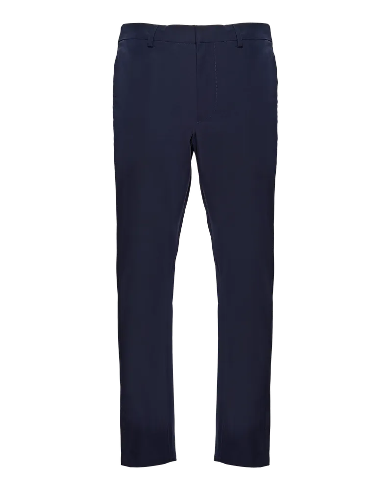 Prada Hose, leichtes Stretch-Funktionsgewebe Marineblau