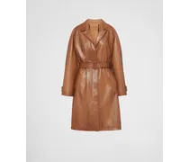 Mantel aus Nappa-Leder