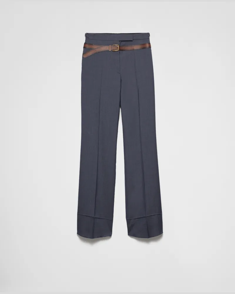 Prada Hose aus Seide und Mohair Aviation