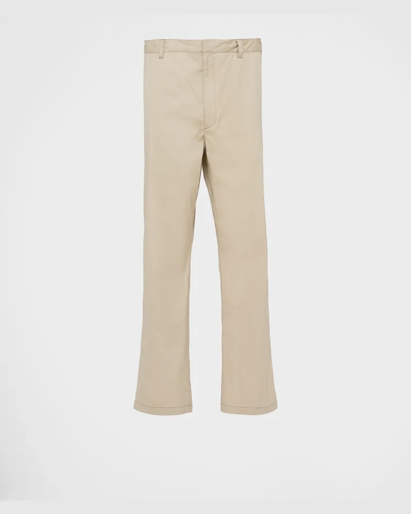 Prada Hose aus Stretch-Popeline Kordel