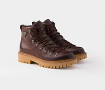 Geschnürte Stiefeletten aus Leder