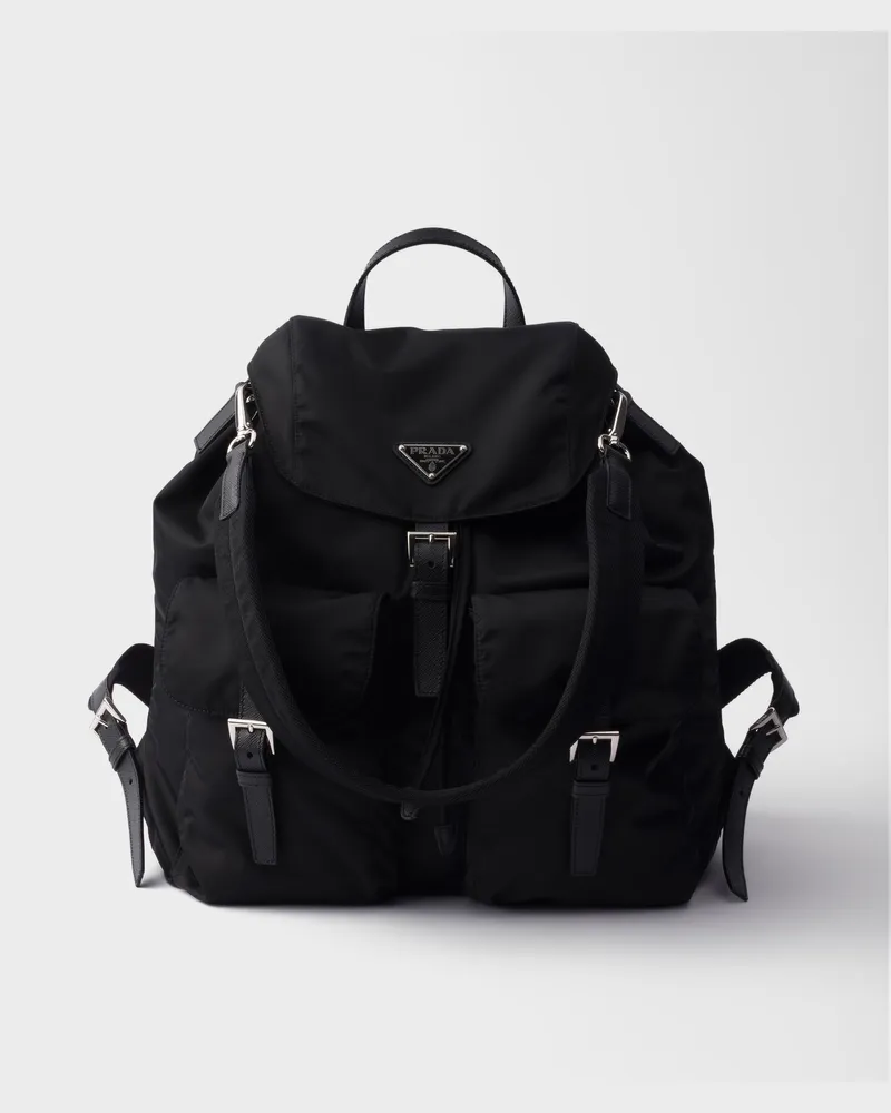 Prada Rucksack aus Re-Nylon Schwarz