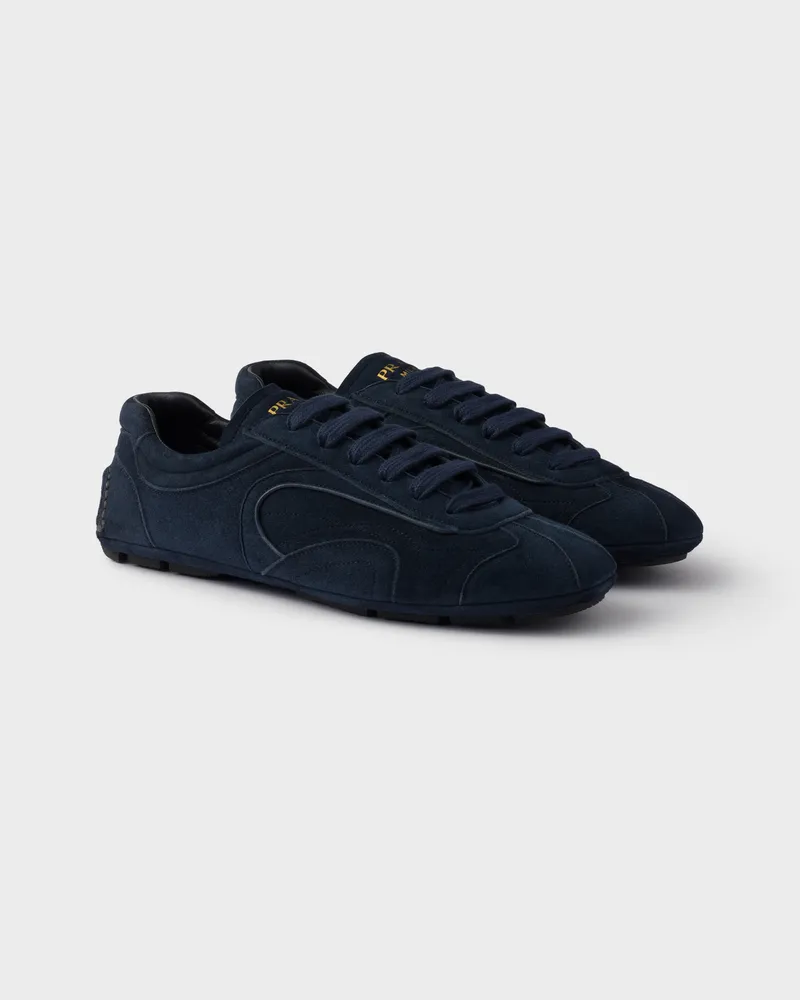 Prada Montecarlo Re-Edition 2005 Sneaker aus Wildleder Blau