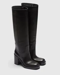 Prada Stiefel aus Leder Schwarz