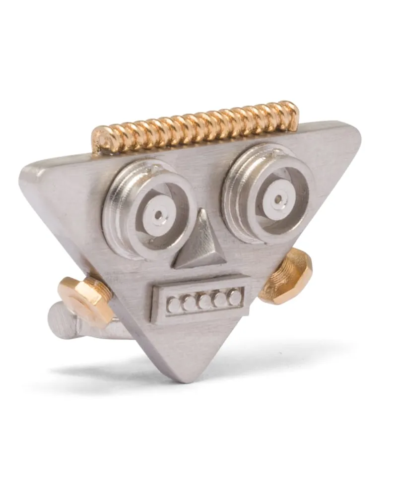 Prada Robot Jewels Ohrring, Herren, Silber Silber