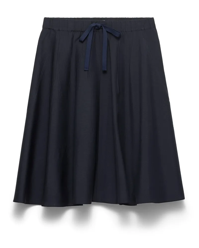 Prada Leichter Rock Aus Mohair, Damen, Blau, Größe Blau