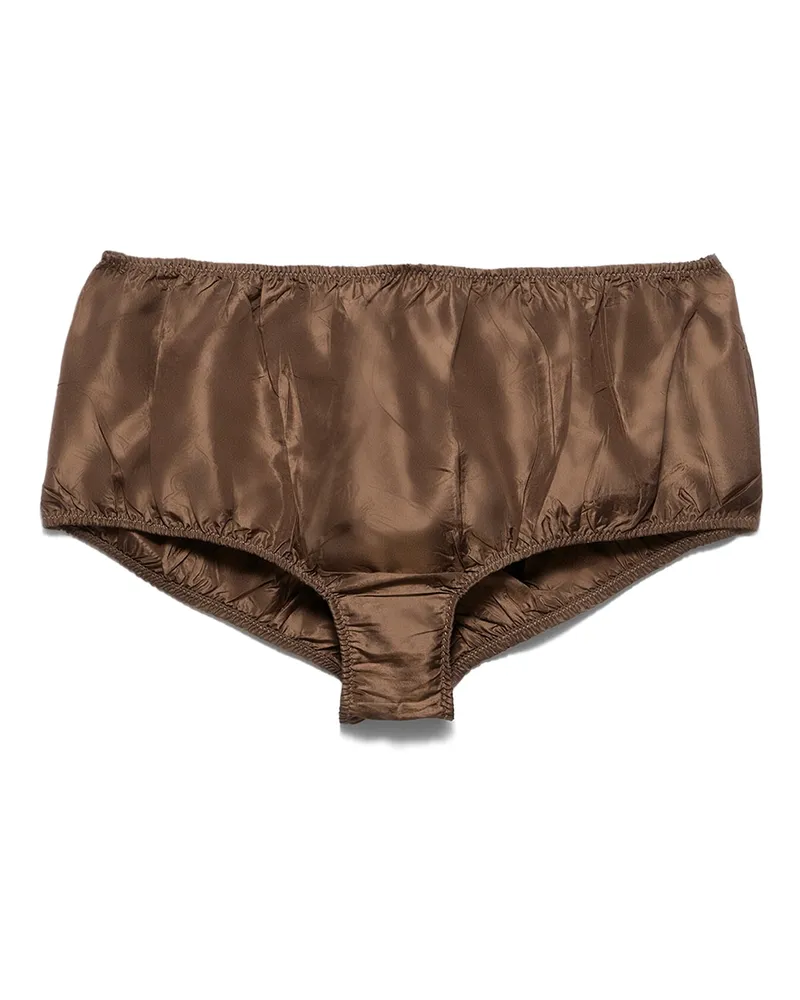 Prada Taffeta-slips, Damen, Kakaobraun, Größe Kakaobraun