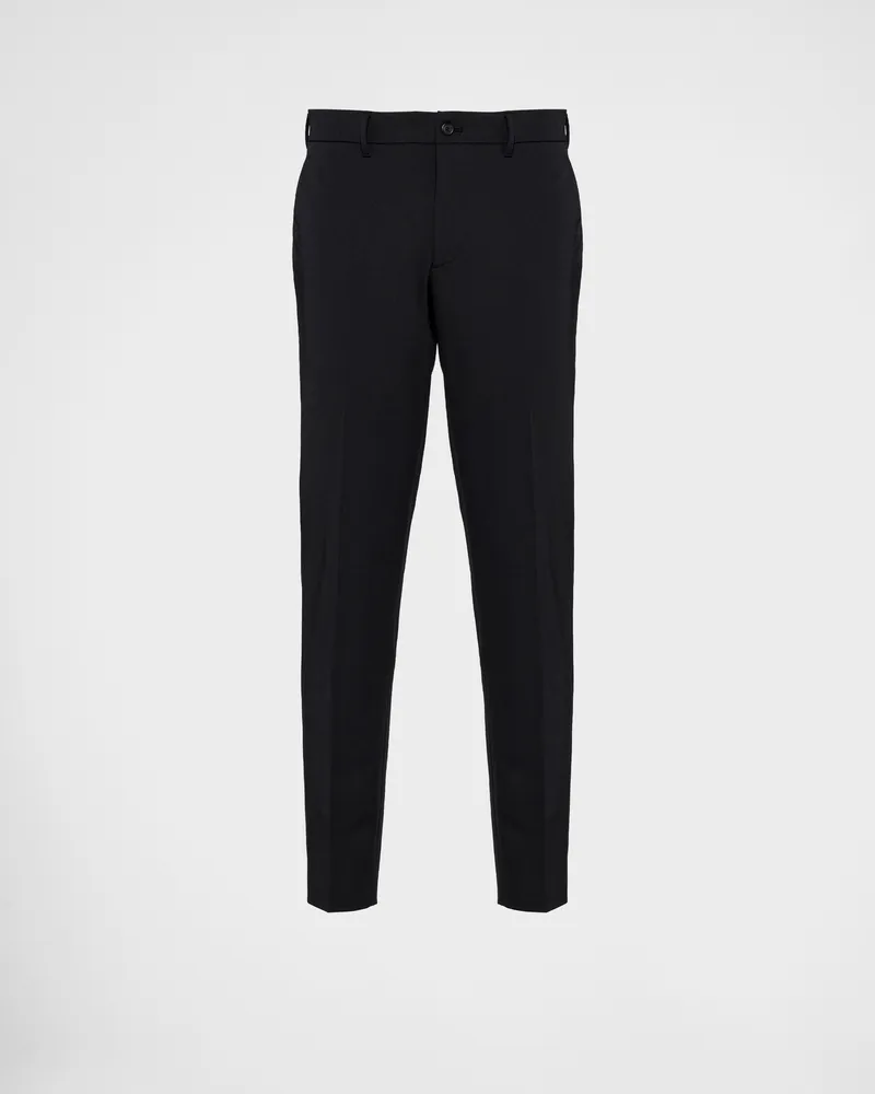 Prada Hose aus Techno-Stretch Schwarz