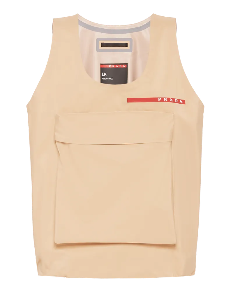 Prada Top aus Funktionsgewebe mit großer Tasche Kordel