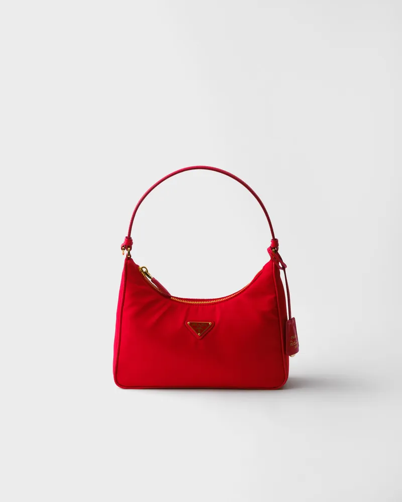 Prada Re-Edition 2005 Mini Bag aus Re-Nylon Rot