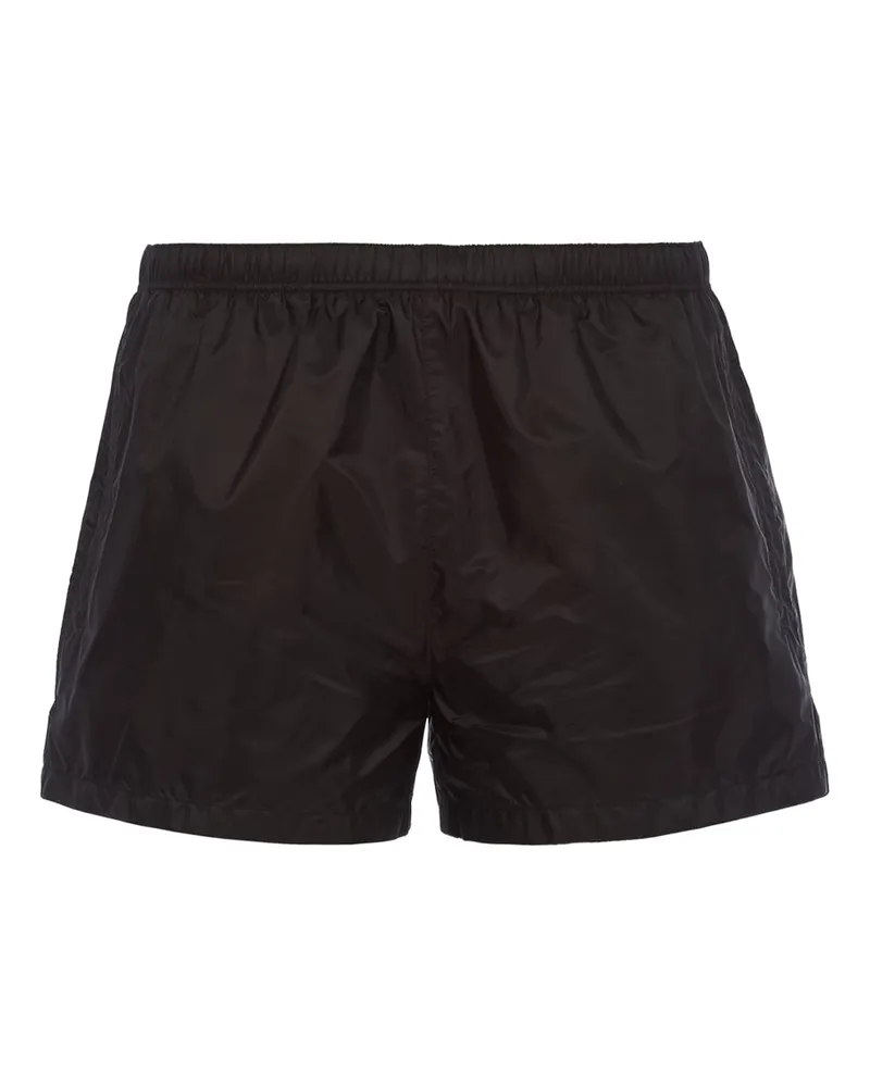 Prada Badehose Aus Nylon, Herren, Schwarz, Größe Schwarz