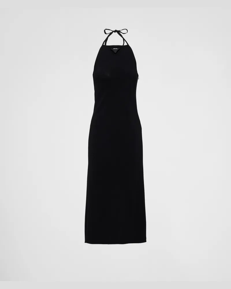 Prada Kleid aus Sablé Schwarz