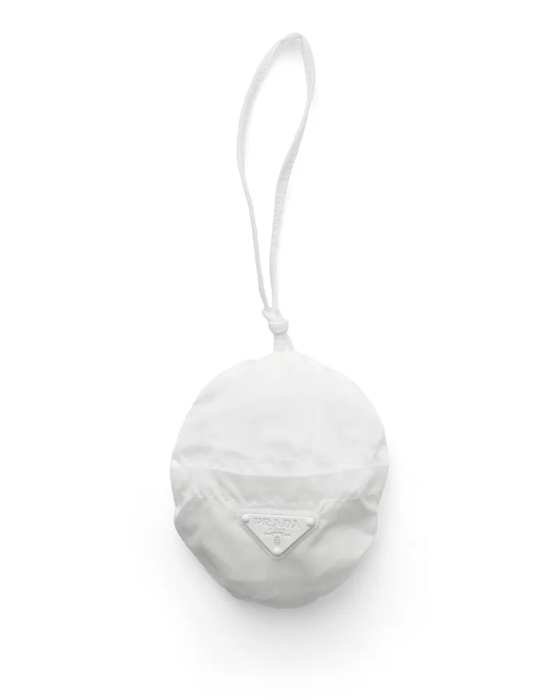 Prada Faltbarer Fischerhut Aus Re-nylon, , Weiss, Größe Weiss