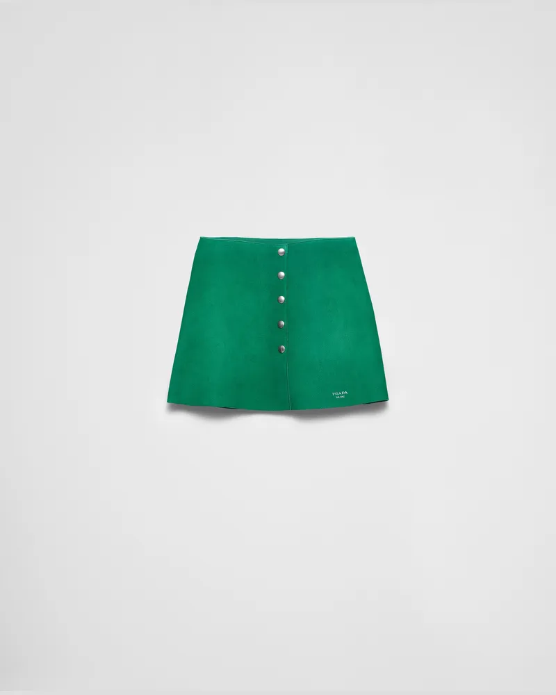 Prada Minirock aus Wildleder Mango