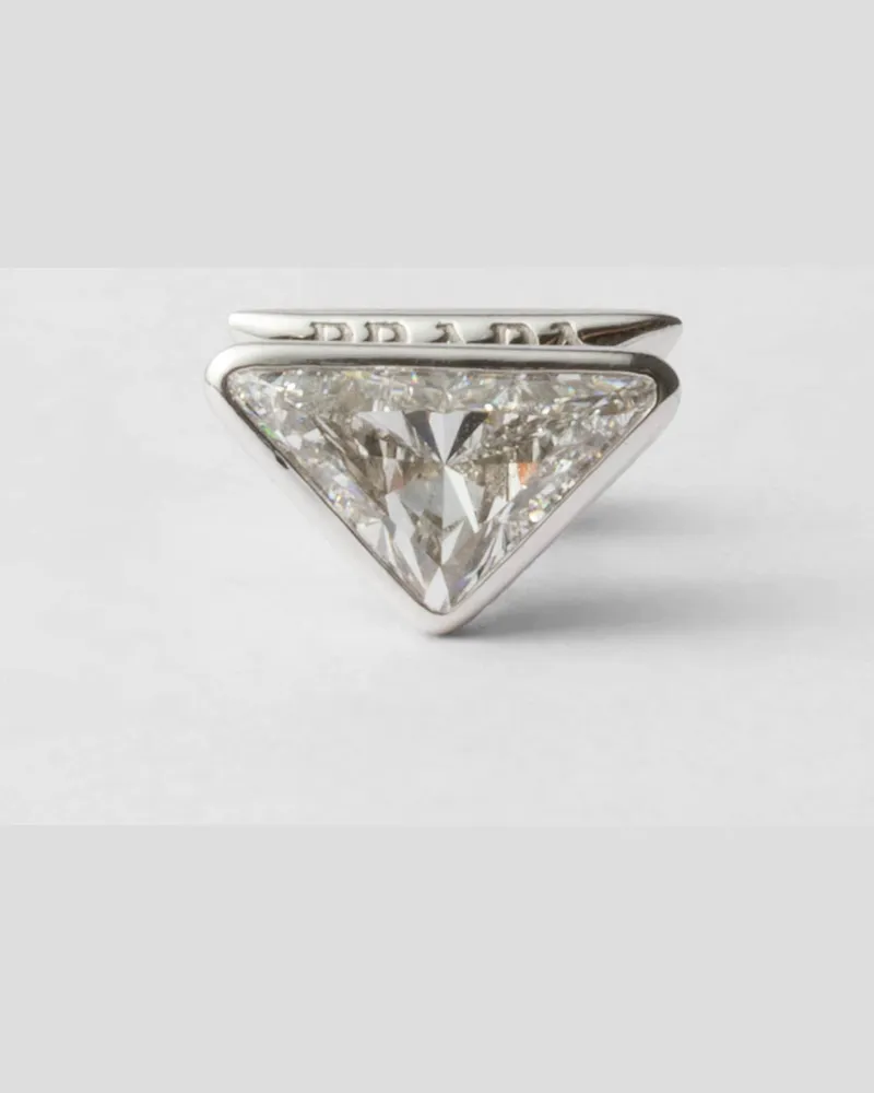 Prada Eternal Gold Einzelohrring – Weißgold und im Labor gezüchtete Diamanten White