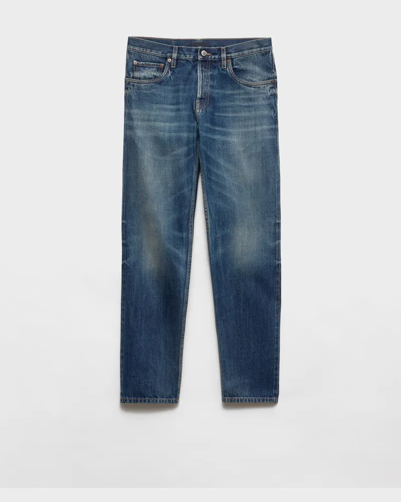 Prada Five-Pocket-Jeans aus Selvedge Denim Blau