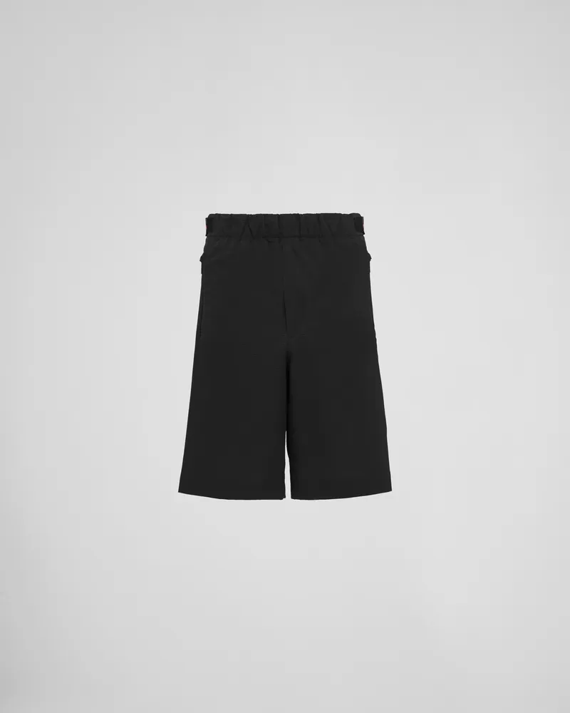Prada Bermudas aus Bi-Stretch Light Schwarz