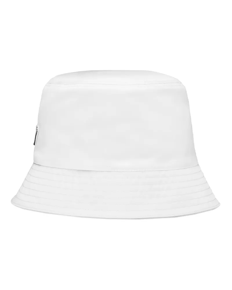 Prada Fischerhut Aus Re-nylon, Damen, Weiss, Größe Weiss