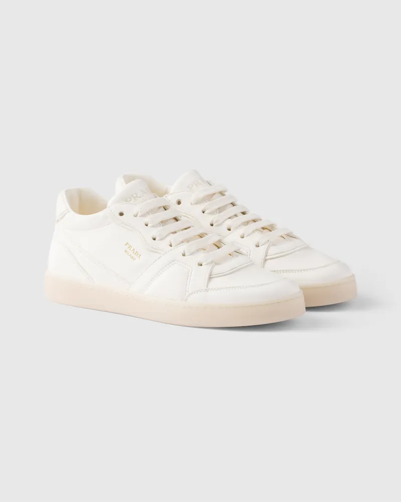 Prada Sneaker aus Nappa-Leder Elfenbein