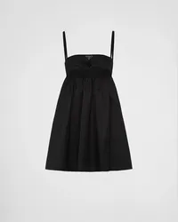 Prada Minikleid aus Re-Nylon Schwarz