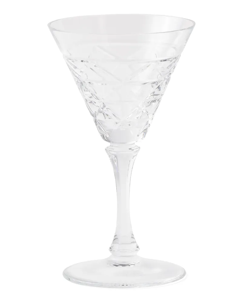 Prada Weißweinglas Aus Kristall – Triangles, , Kristall Kristall