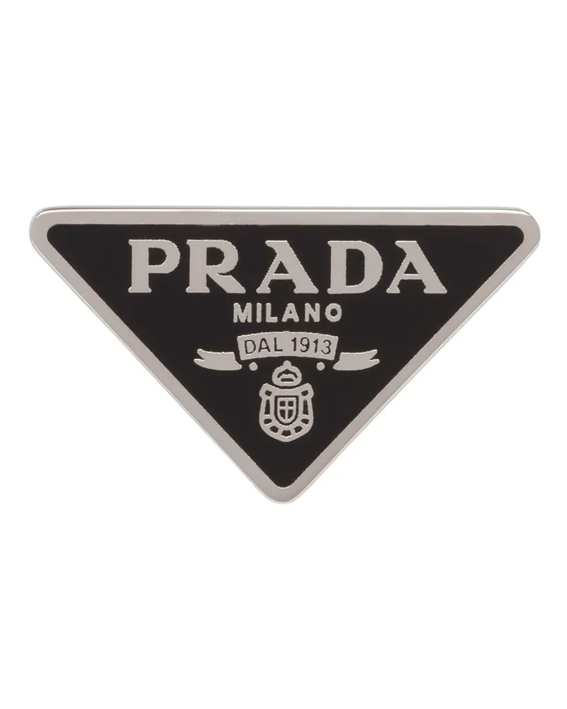 Prada Symbole Rechter Einzel-ohrring, Damen, Schwarz Schwarz