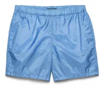 Badehose Aus Re-nylon, Herren, Hellblau/rot, Größe