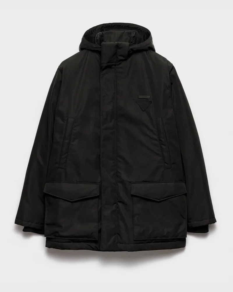 Prada Daunenjacke aus mittelschwerem Funktionsgewebe Schwarz
