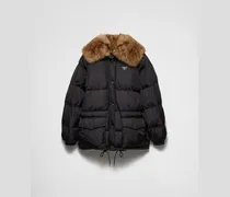 Daunenjacke aus Tech Canvas