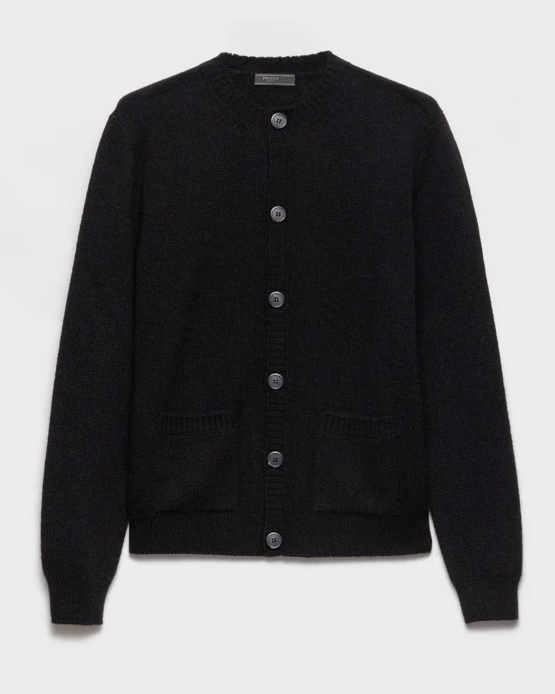 Prada Strickjacke aus Kaschmir Schwarz