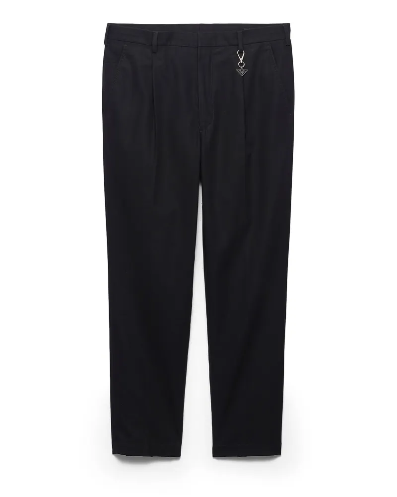 Prada Hose Aus Baumwolle, Herren, Schwarz, Größe Schwarz
